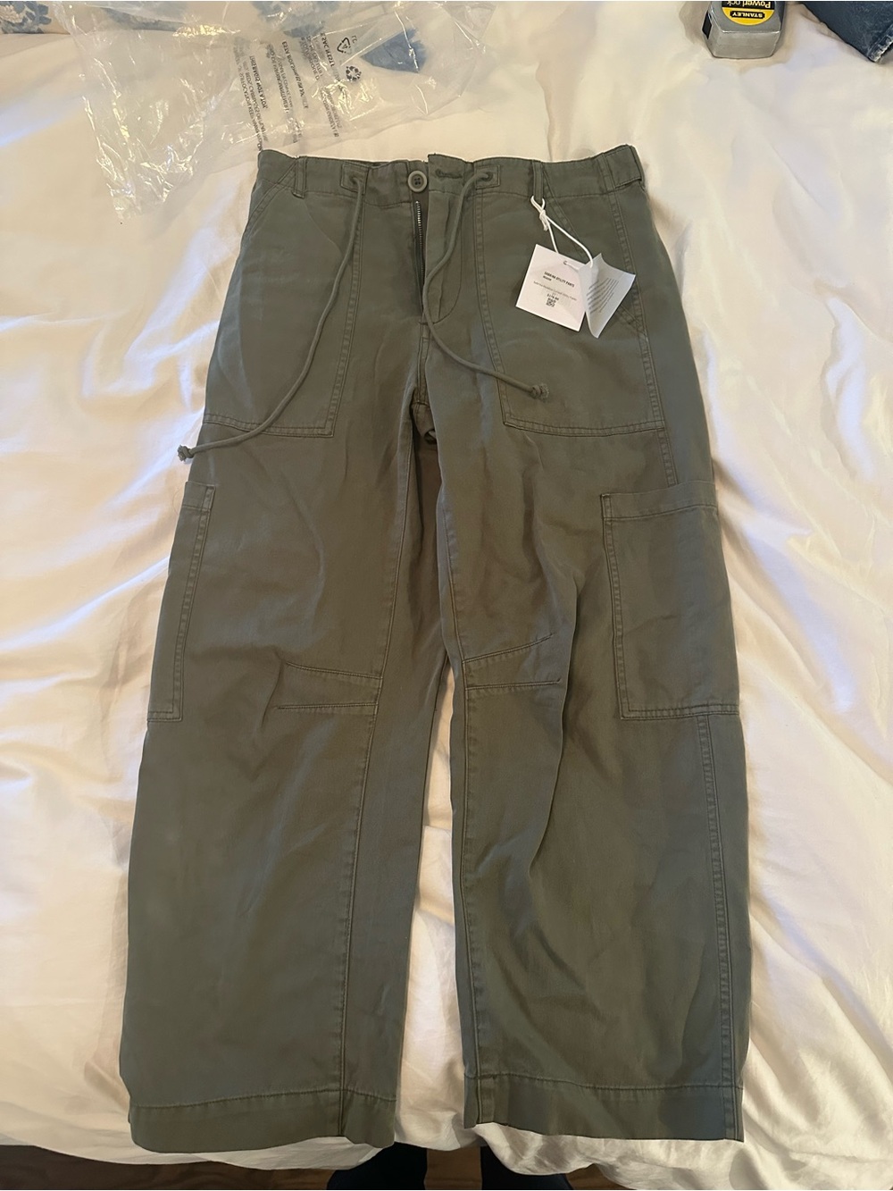 NWT Pistola Sabrina curved utility pants in Meadow